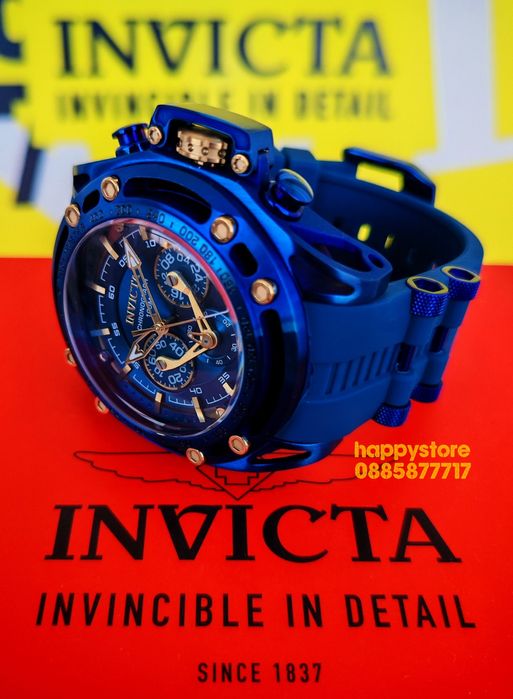 INVICTA Rally Rage Blue 53 mm, Инвикта нов ръчен часовник