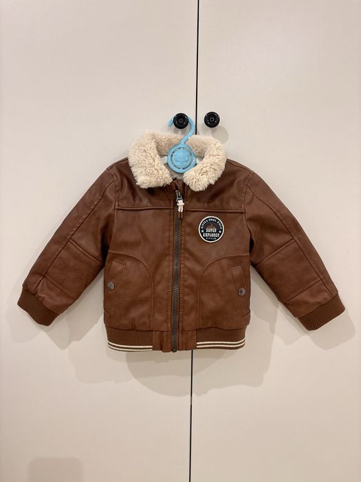Ново! Кожено яке за бебе размер 80