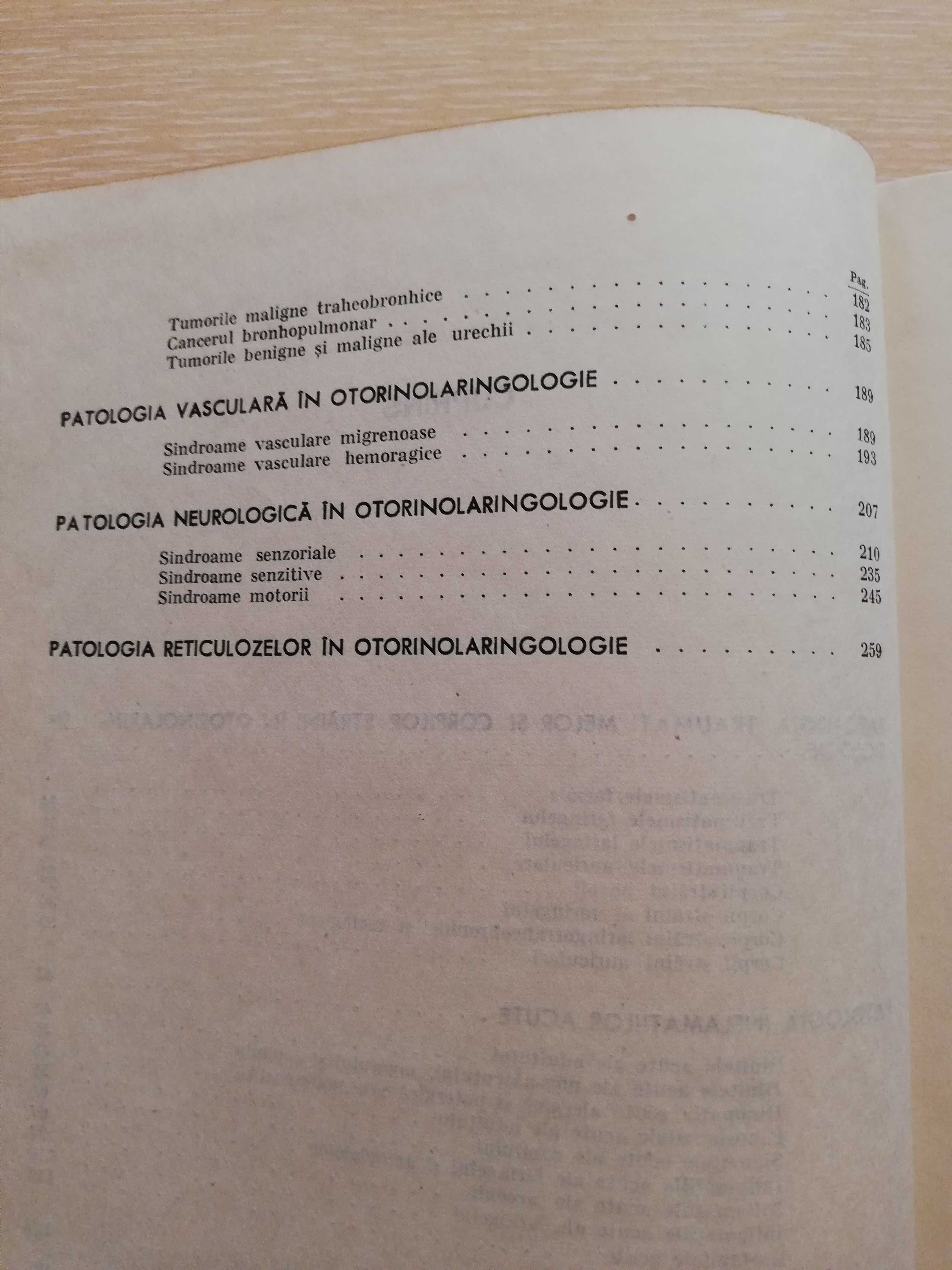 Vademecum clinic ORL Mihai Lezeanu Editura medicala Bucuresti 1975