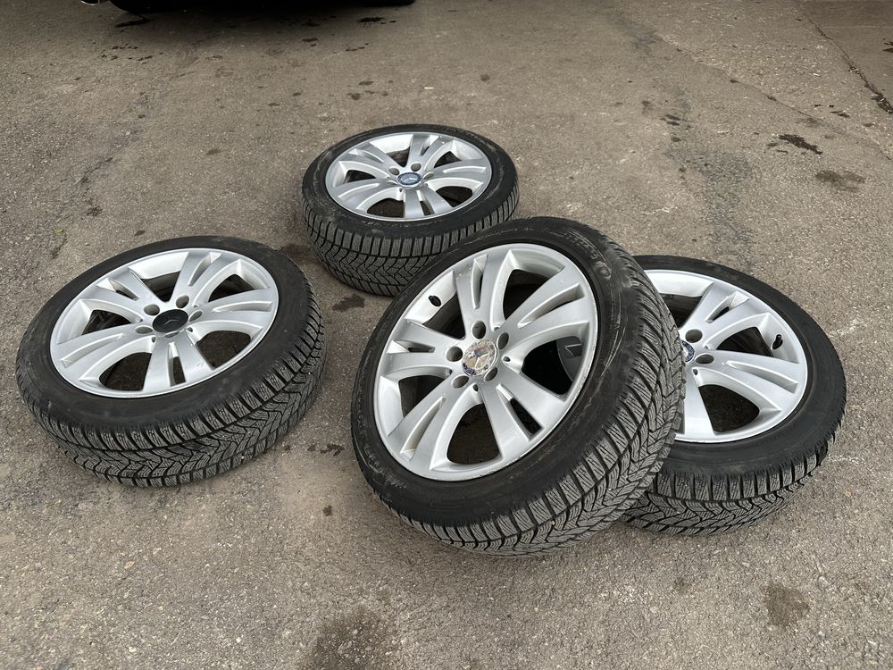 4 бр. Джанти  за Мерцедес с Гуми DUNLOP 225/45R17 91H WINTER SPORT 5