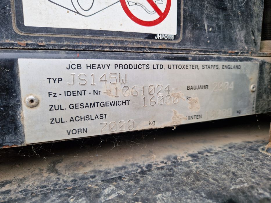 Excavator mobil, pneuri JCB 145