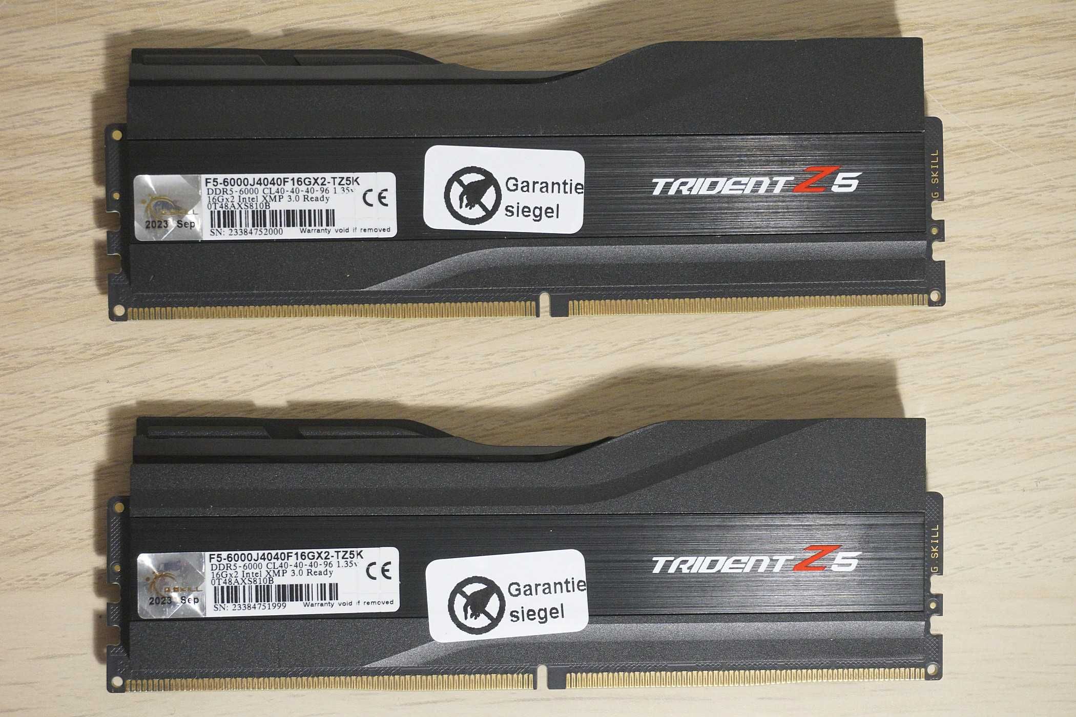 2х16GB (32GB) DDR5 RAM Gskill TridentZ 6000/CL40 (вкл ДДС)