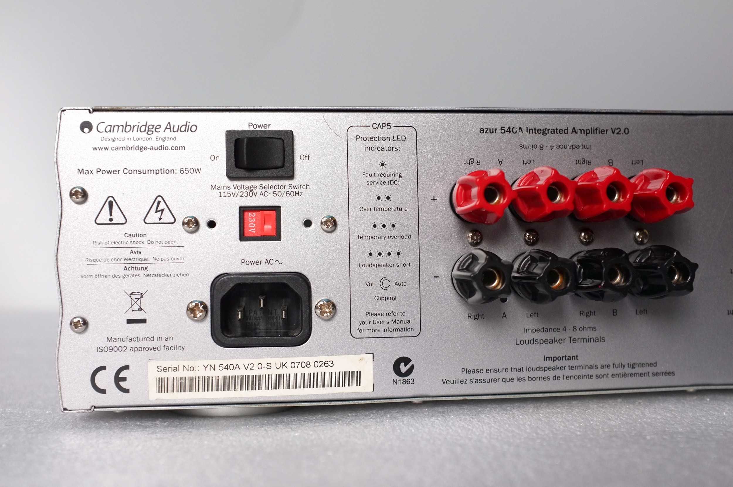 Cambridge Audio Azur 540A V2.0 (recap)