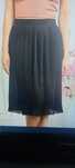 Fusta plisata neagra cu elastic in talie.