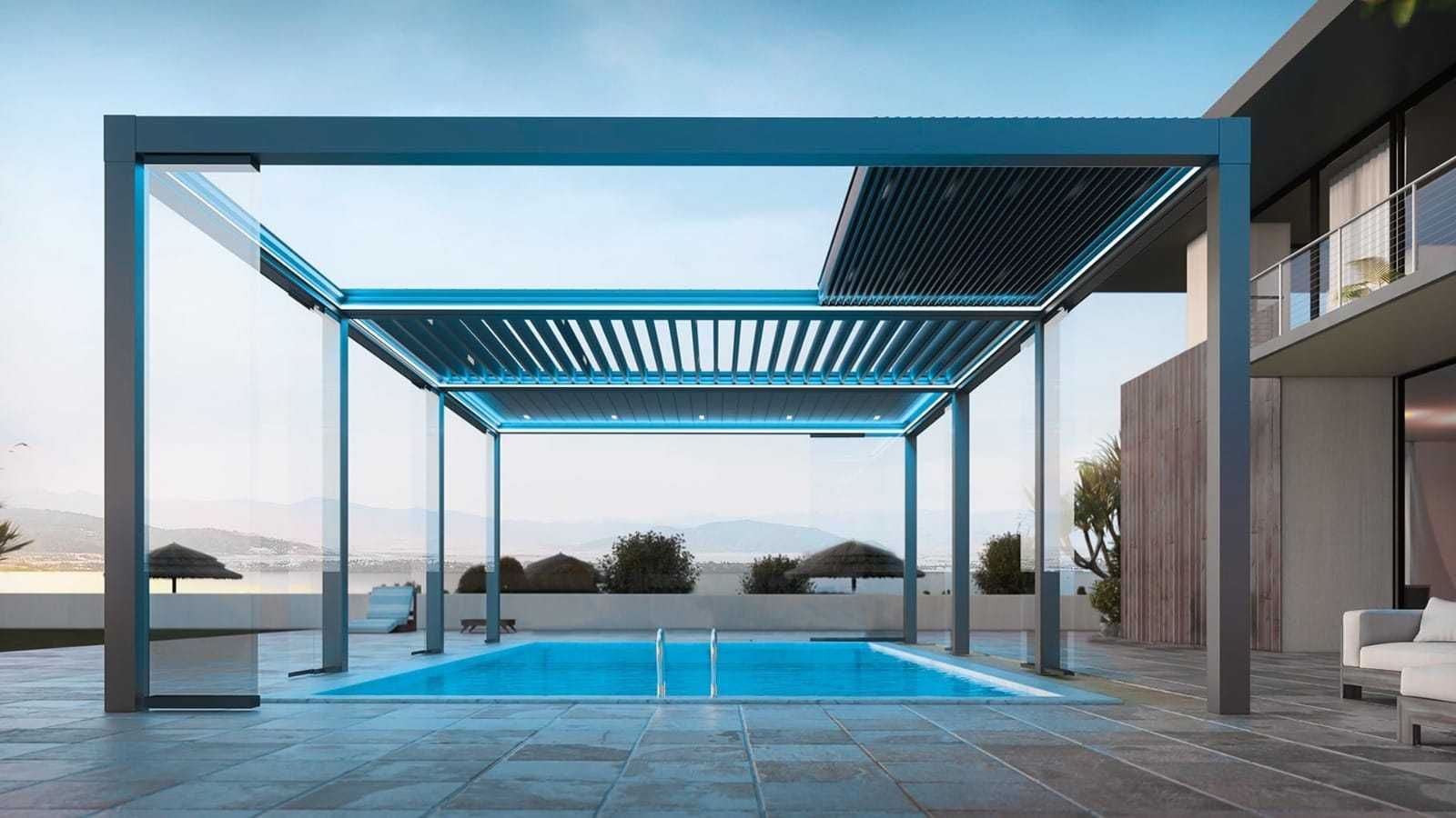 Sistem de inchidere terasa 
pergola bioclimatica