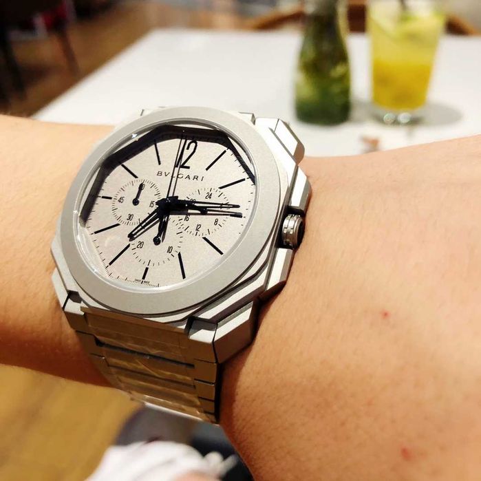 Ceas bărbătesc cu quartz BVLGARI Octo Finissimo Chronograph