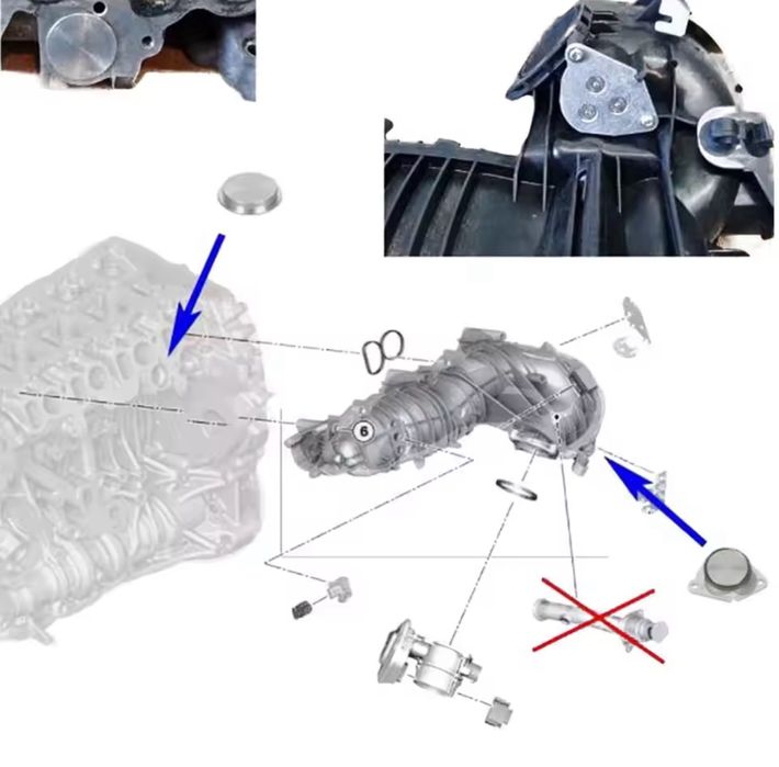Kit egr racitor gaze off delete N47 N47S Bmw Seia 1 X1 X3 e81 e83 e90