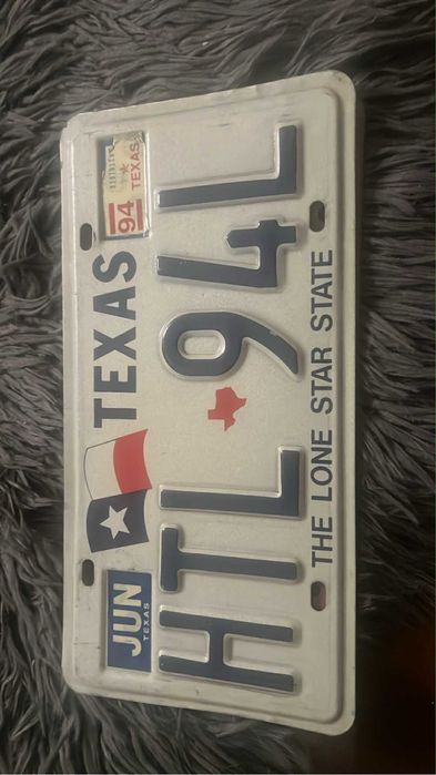 Placuta inmatriculare Texas originala