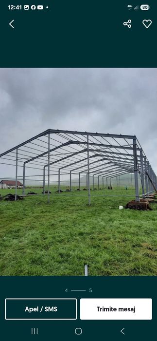 Vand structura metalica 10x29x4h pret accesibil pt