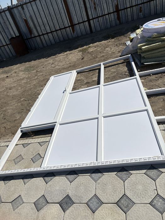 Пластик терезе 3 метрде 2 метр