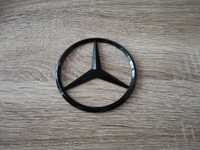 емблема лого Мерцедес Бенц Mercedes Benz черен гланц