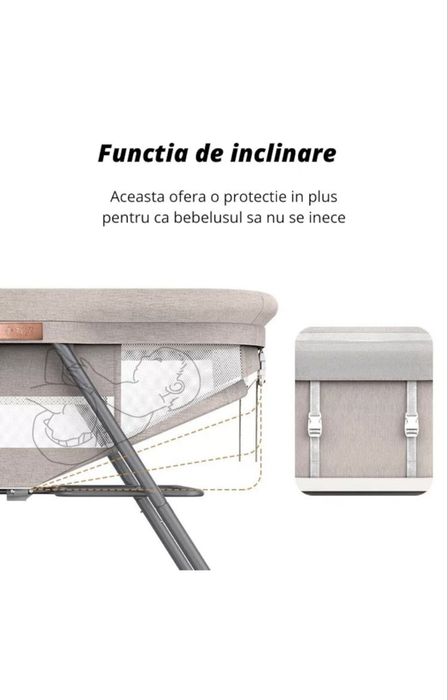 Patut bebe pliabil cu functie balansare