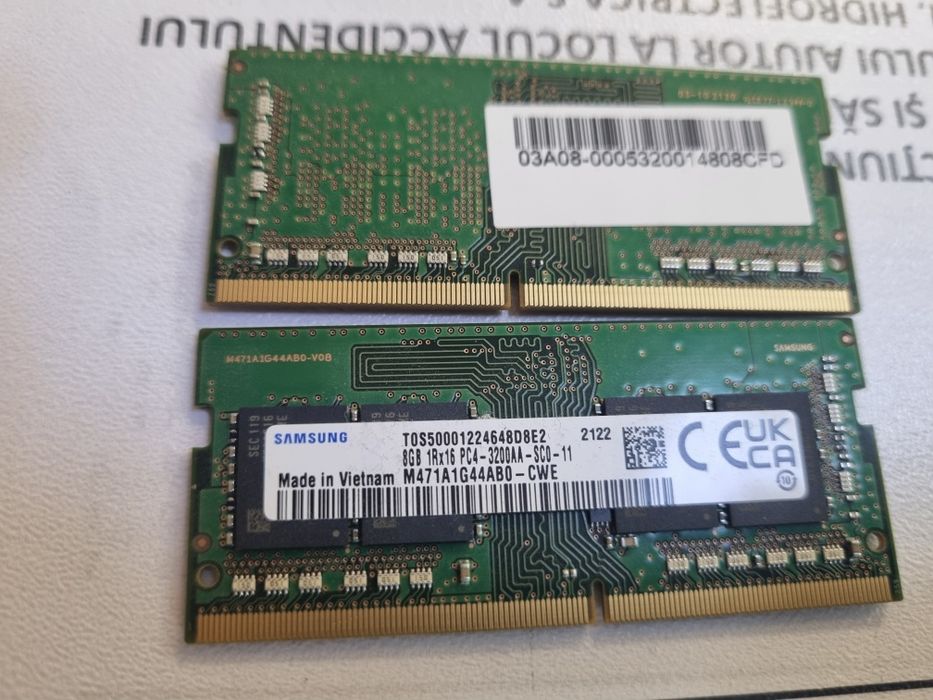 16 GB DDR4 Memorii RAM Laptop Samsung SODIMM 3200MHz