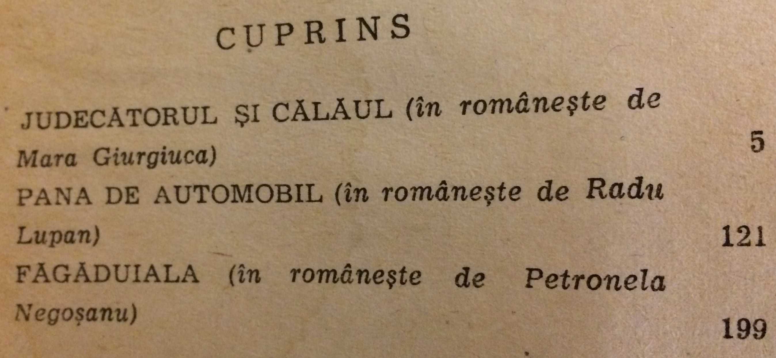 Dürrenmatt: Judecătorul și călăul