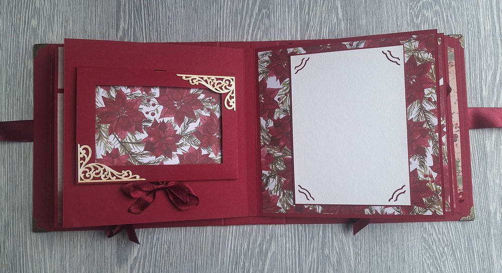 Коледен скрапбук албум "Коледна звезда", ръчна изработка /54.13