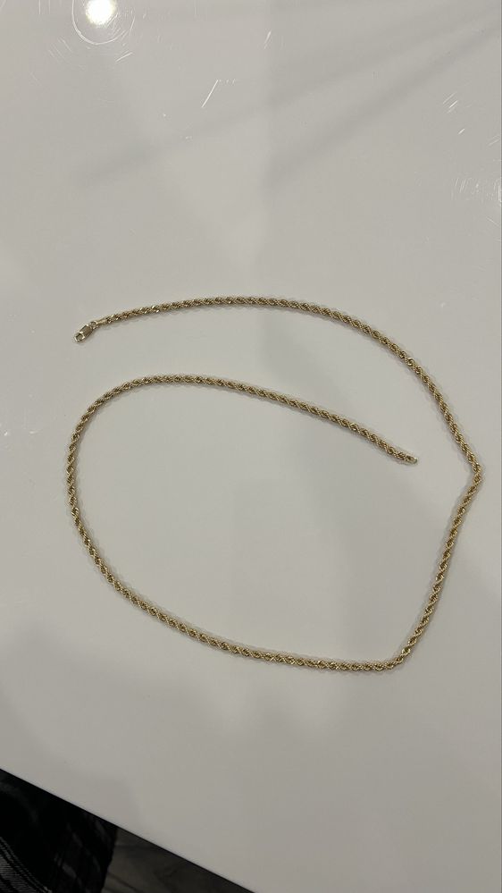 Lanț aur galben 14k nou. Greutate:7,3g, Lungime:65cm, Grosime:3mm