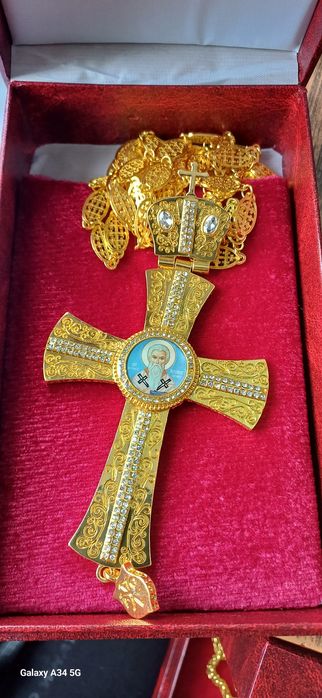 Cruce pectorala cu lant personalizata