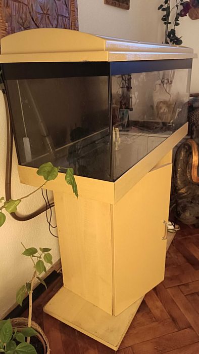 Acvariu prevăzut cu suport