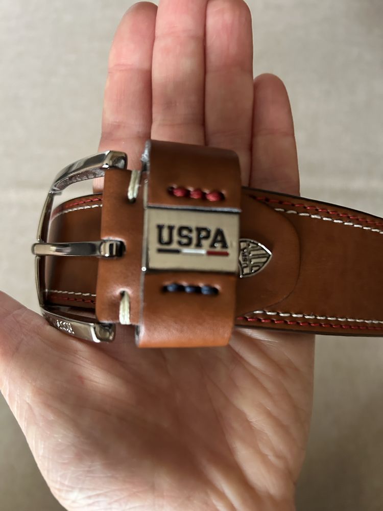 Кожен колан US Polo Assign by Ralph Lauren - нов