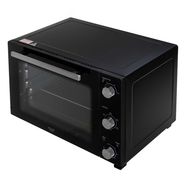 Cuptor electric Adler, AD6026, 48L, 1800 W, 5 functii, negru