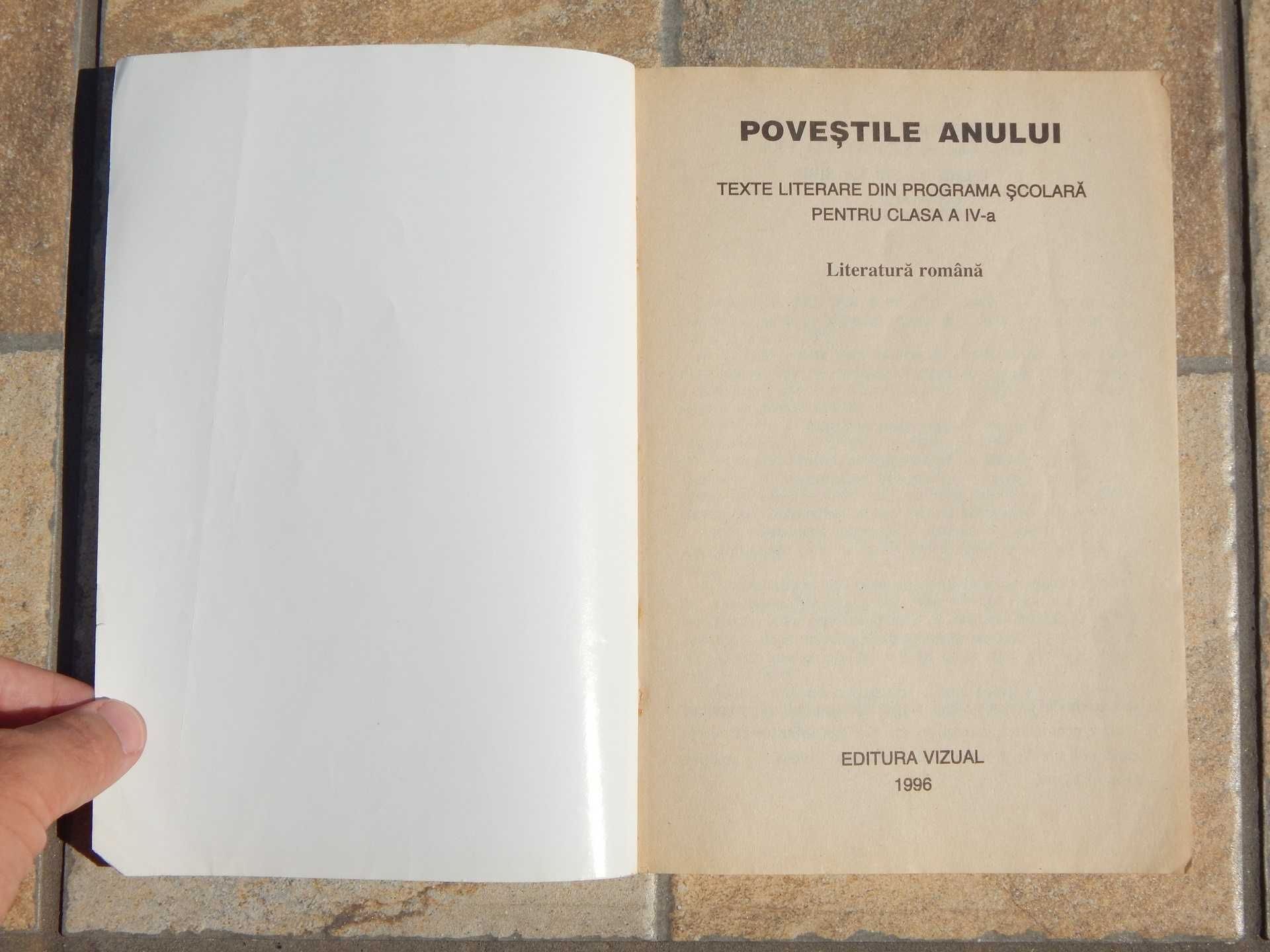 Povestile anului texte literare programa scolara IV ed Vizual 1996