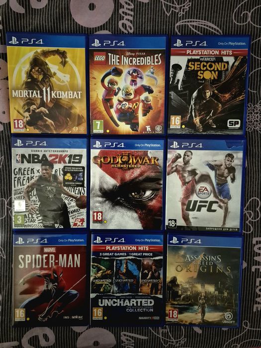 PS 4 playstation 4 + 9 игри