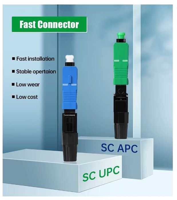 оптоволоконный адаптер  быстрый разъем SC UPC 100 шт.