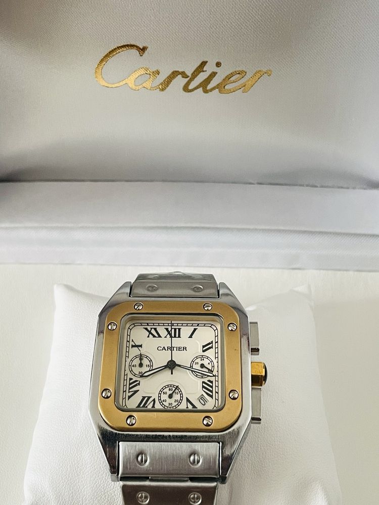 Cartier FullSet Santos Chronograph