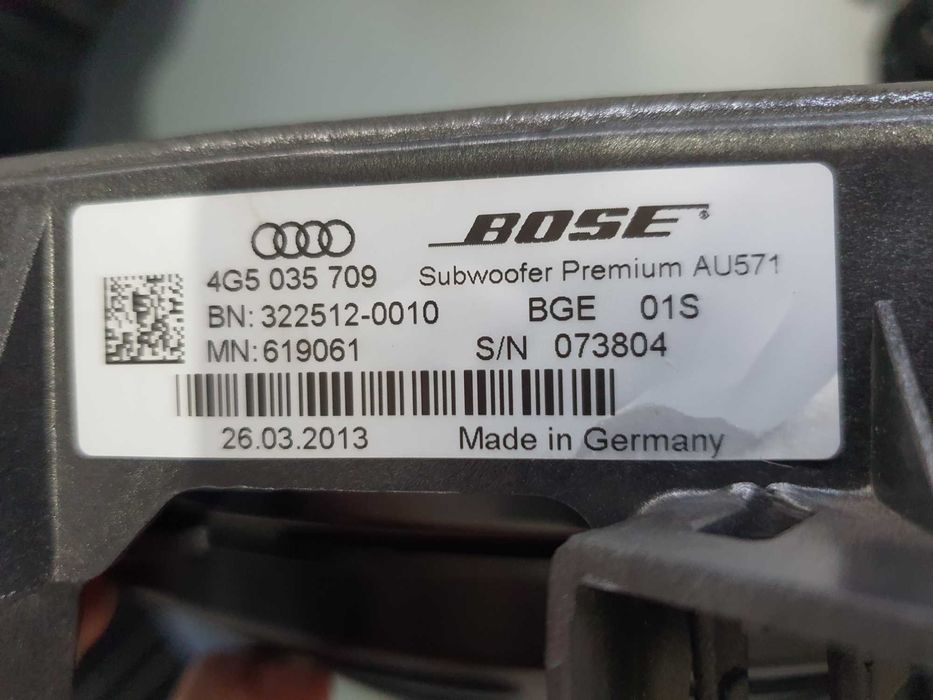 Sistem Bose Audi A6 C7 Limuzina
