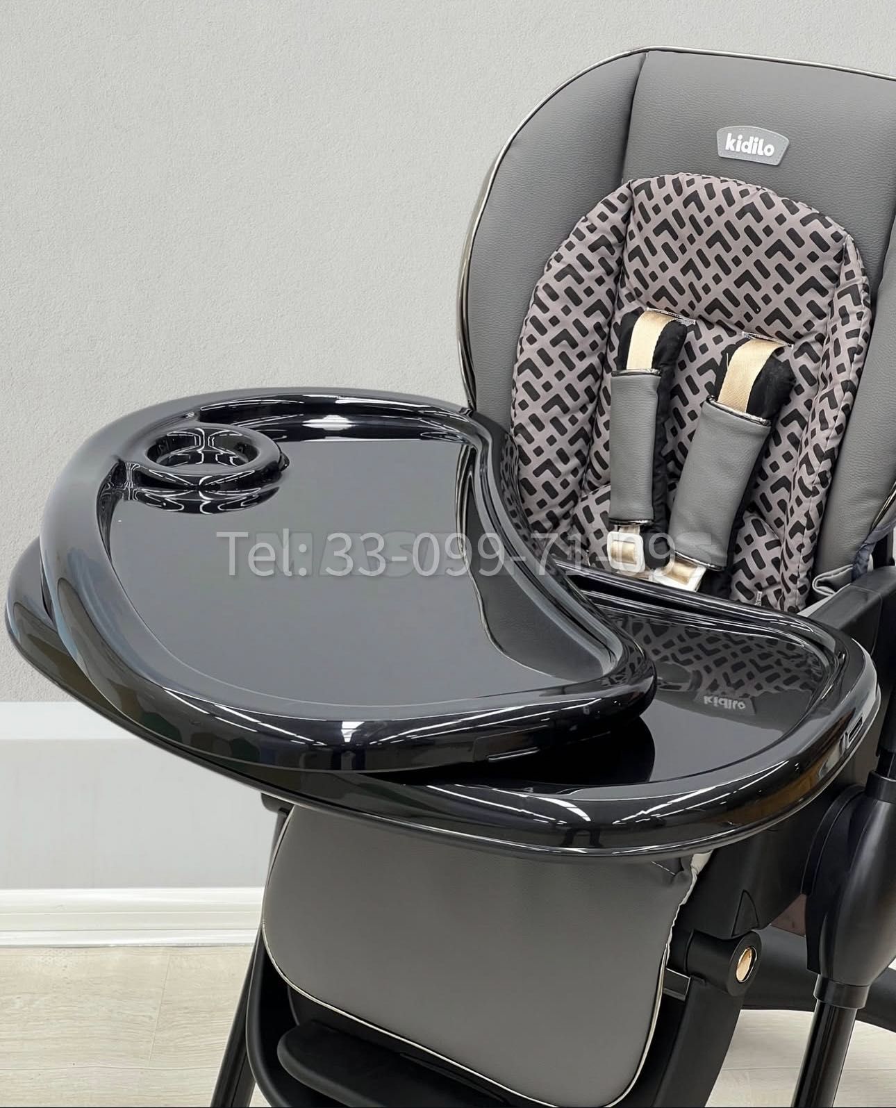 Стульчик для кормления Kidilo 202 — регулируемый складной на колесиках