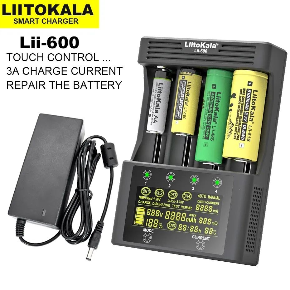 LiitoKala Lii-600 Incarcator Tester Acumulatori Li-Ion Ni-MH/CD NOU!