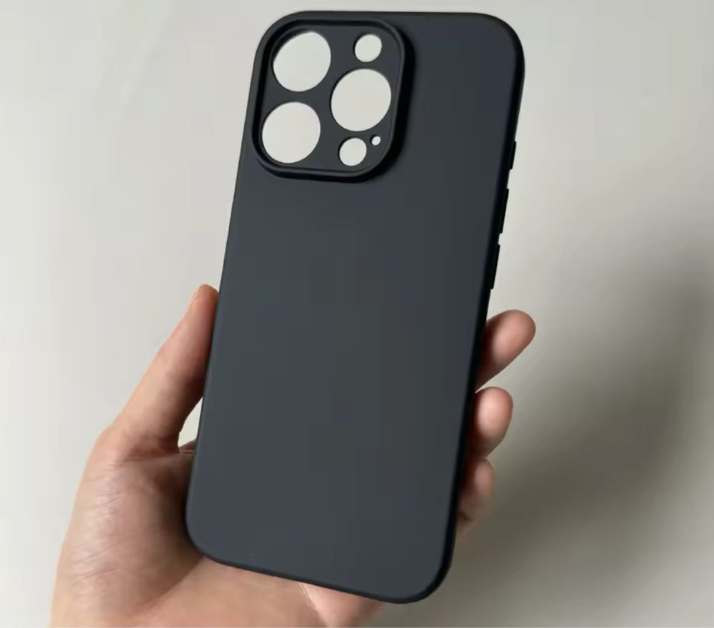 Iphone 13/14/15/16 PRO MAX - Husa Slim Silicon cu Acoperire Camera
