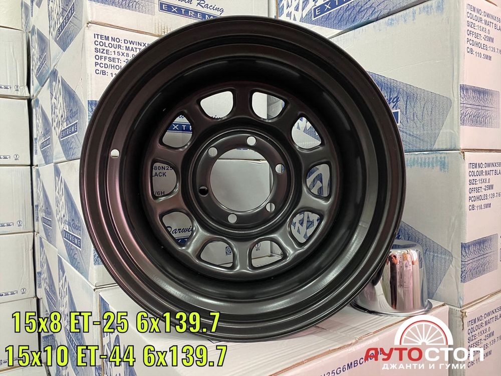 15 Стоманени минусови джанти 6x139 djanti TOYOTA NISSAN Pajero