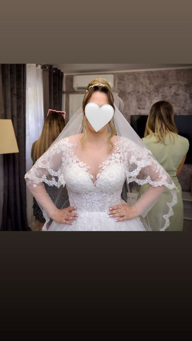 Vand rochie de mireasa printesa in stare impecabila
