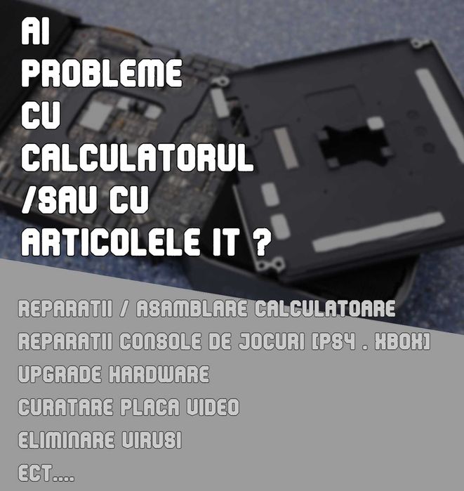 Service IT (laptopuri, calculatoare, console)