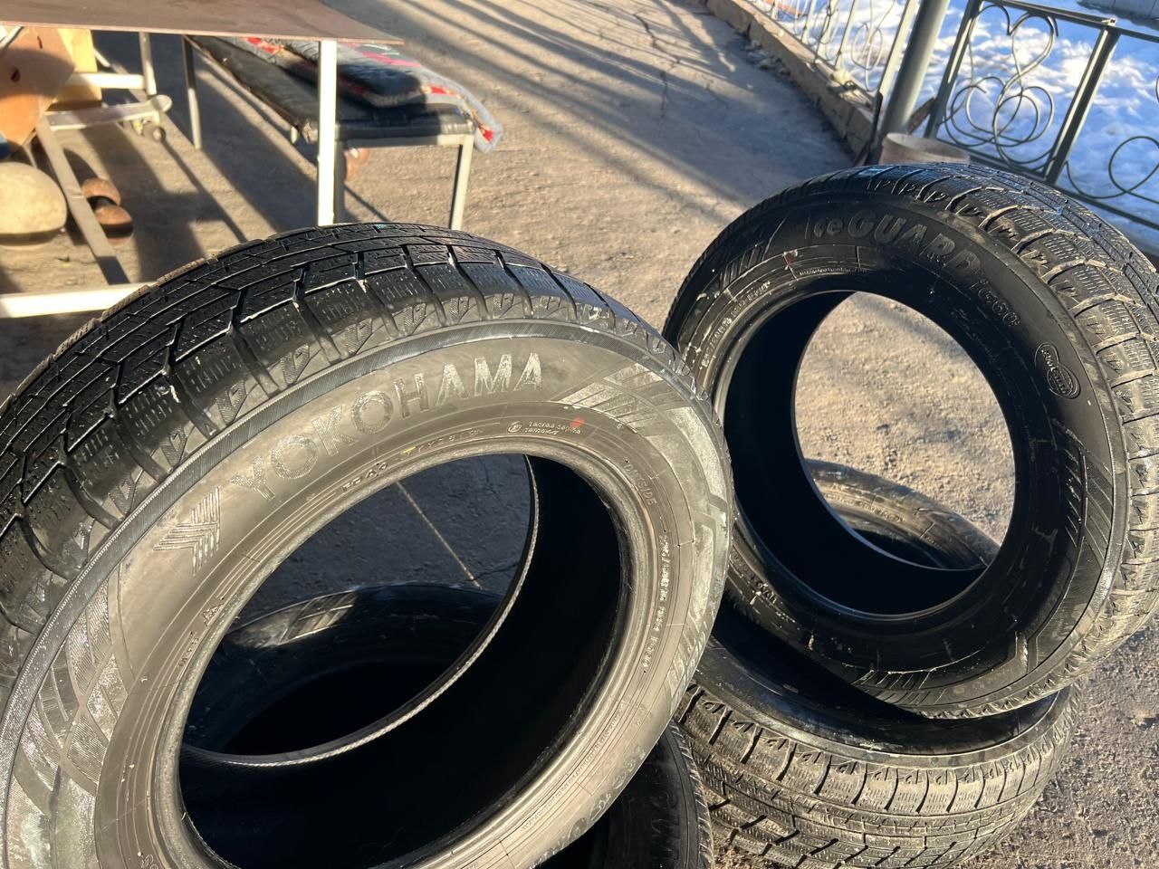 Шины YOKOHAMA в нормальном состояние
