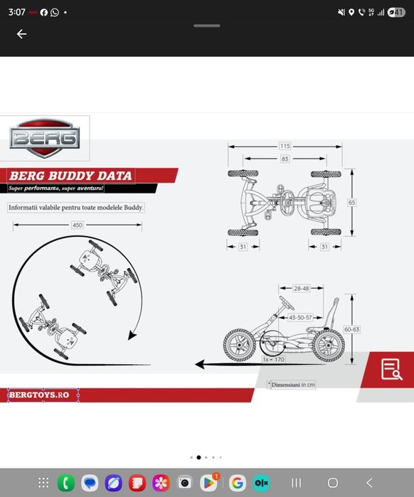 Kart cu Pedale BERG Buddy Cross (Off-Road)