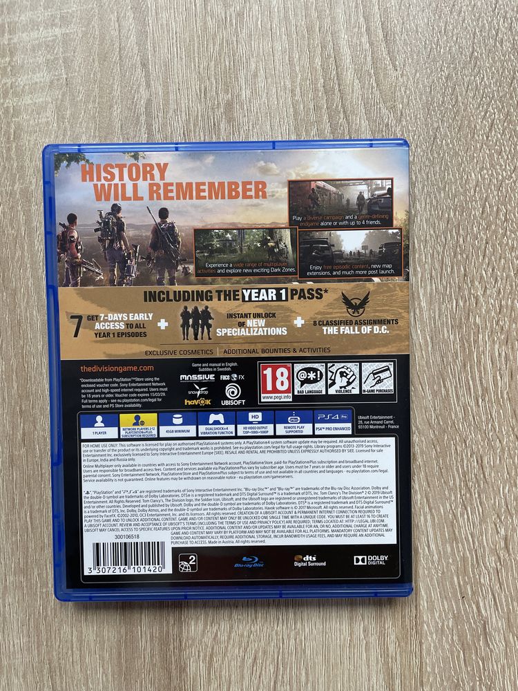 Joc Playstation 4/5 The Division 2 Gold edition