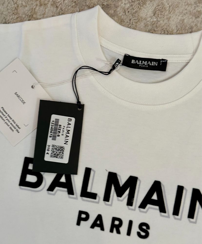 Tricou Balmain Paris tip hugo prada y3