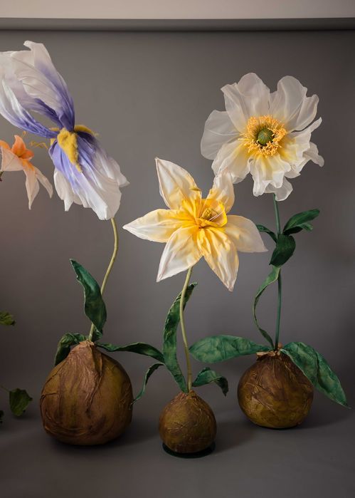 Flori organza gigant