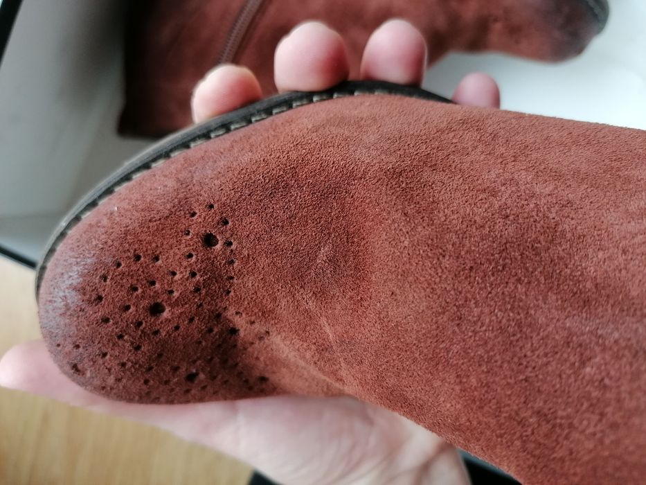 Botine 38 maro roscat piele naturala