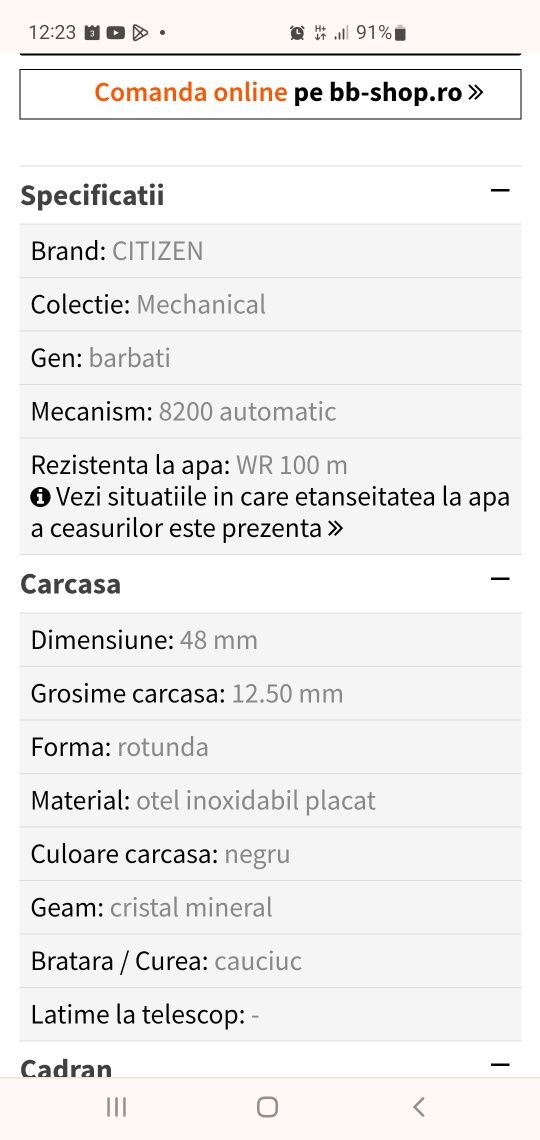 Ceas Citizen Automatic