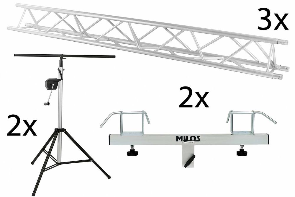 Set complet schela lumini 4-6 metri trepied grinda trio F33 Globaltrus