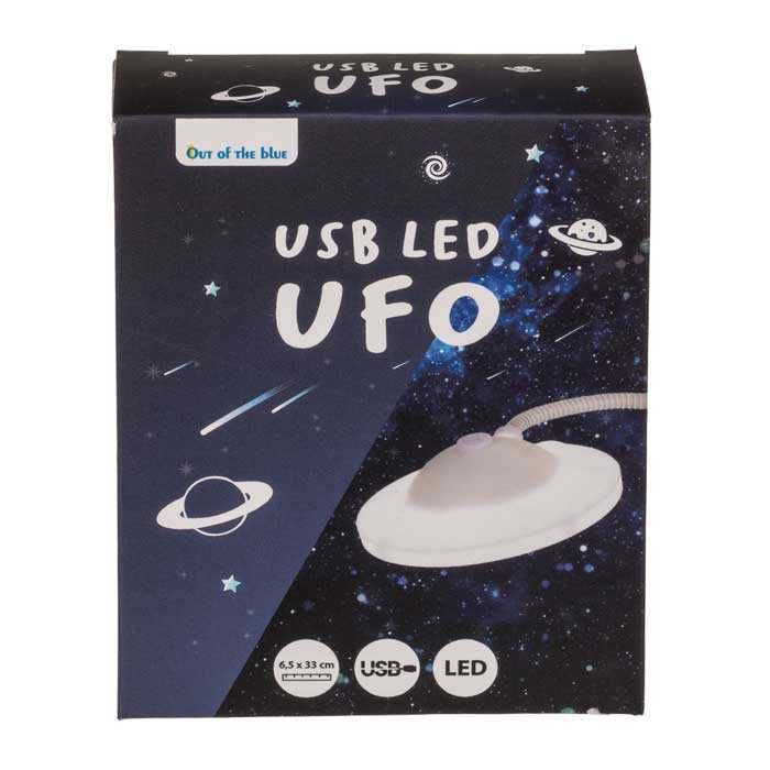 USB лампа летяща чиния с LED светлина