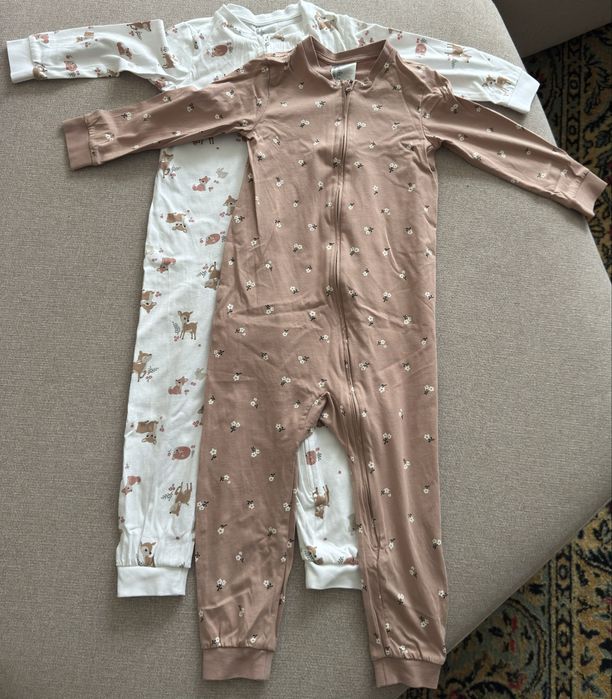 Комплект от 2 броя пижами от памук H&M, размер 98