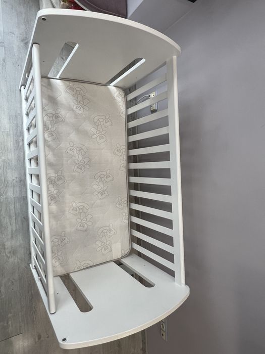 Дървена MDF кошара Dizain baby Lanza  60/120 с подвижна решетка