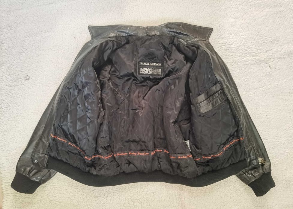 Geaca neagra barbati piele naturala Harley-Davidson