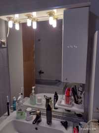 Oglinda cu dulăpior și lumini pentru chiuveta