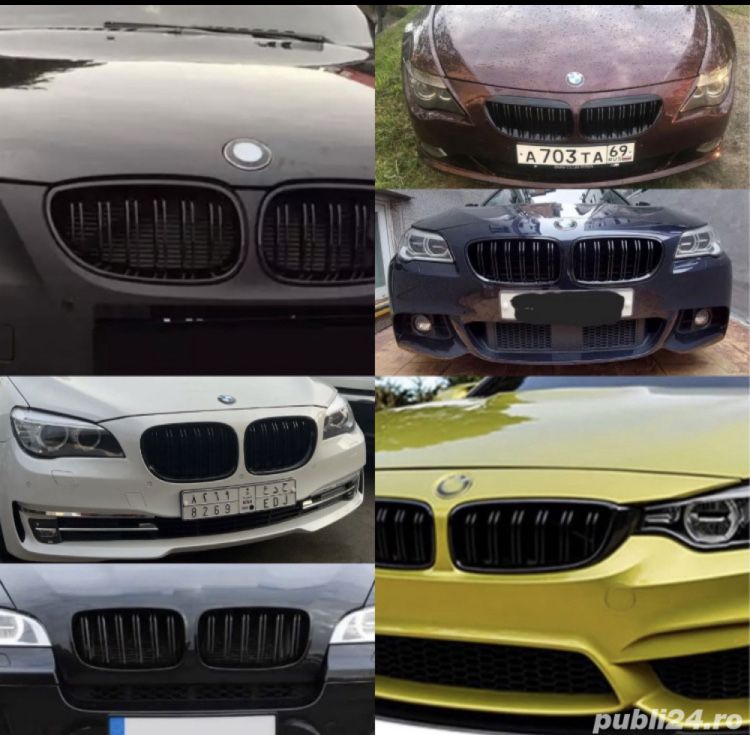 Grile Nari duble M sport negru lucios BMW mai multe modele