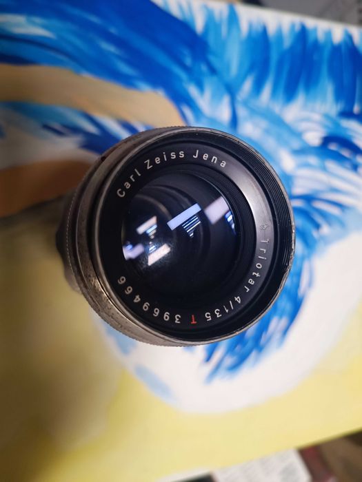 obiectiv foto Sport Carl Zeiss Jena TRIOTAR 4/135 T red m42